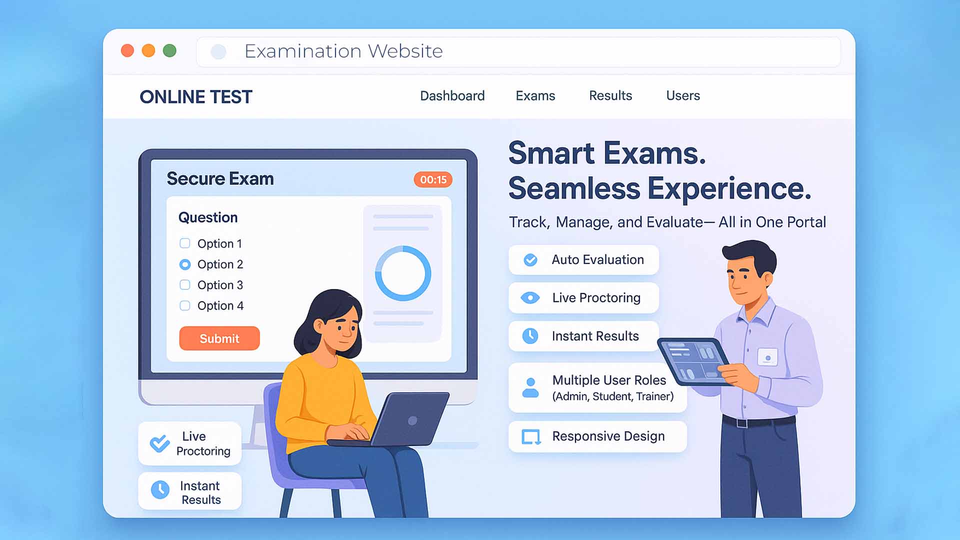 ApnaExams — Spark Infosys portfolio