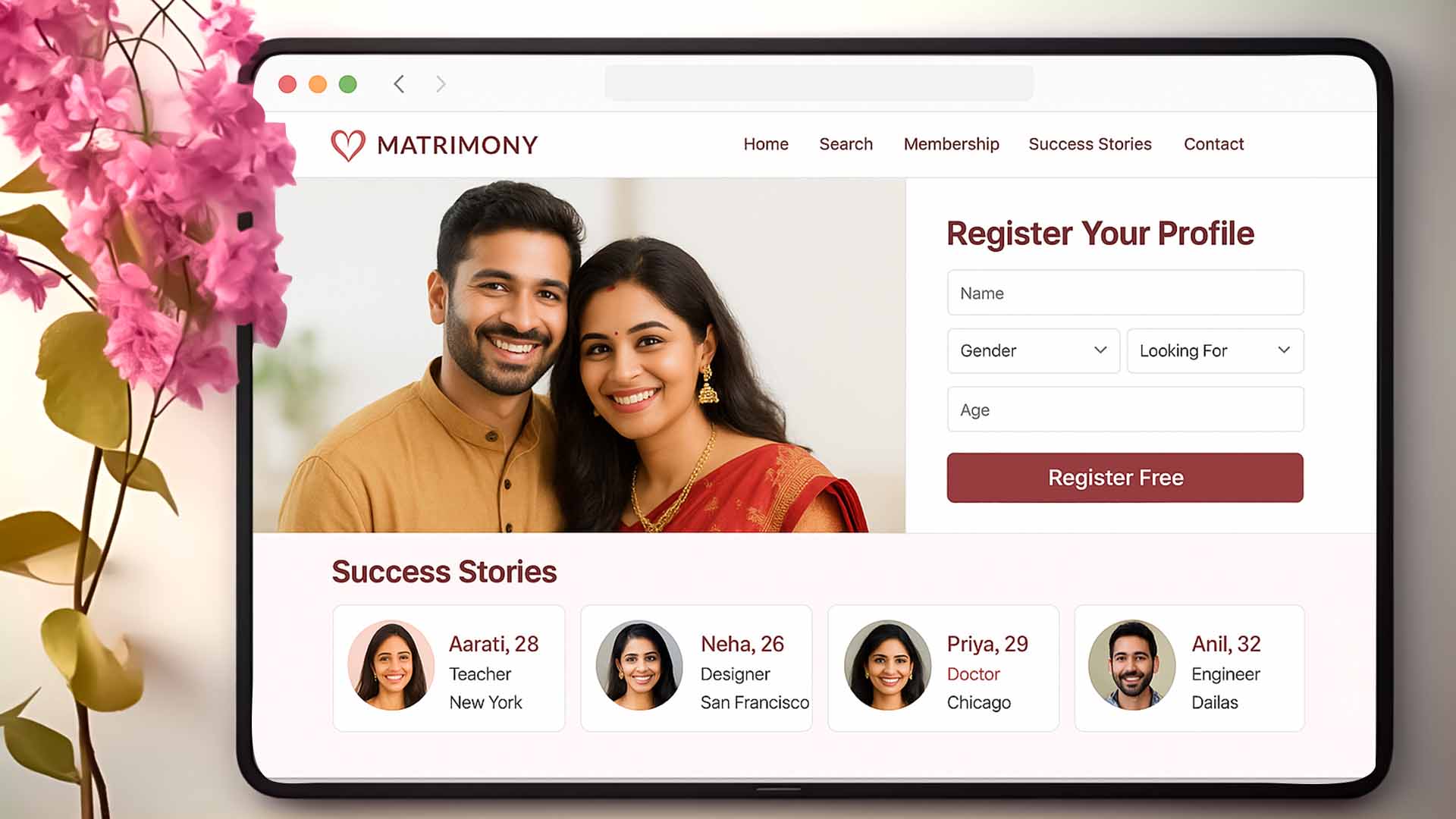 BuyMatrimony — Spark Infosys portfolio