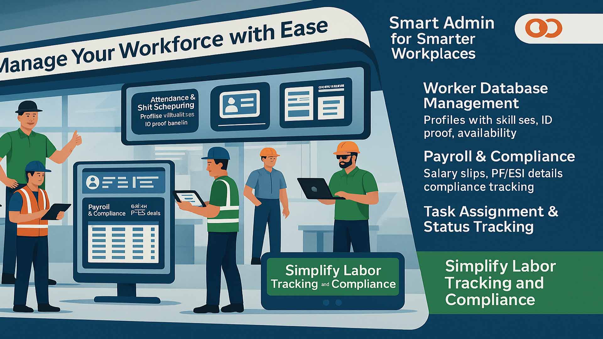 Workers Admin — Spark Infosys portfolio