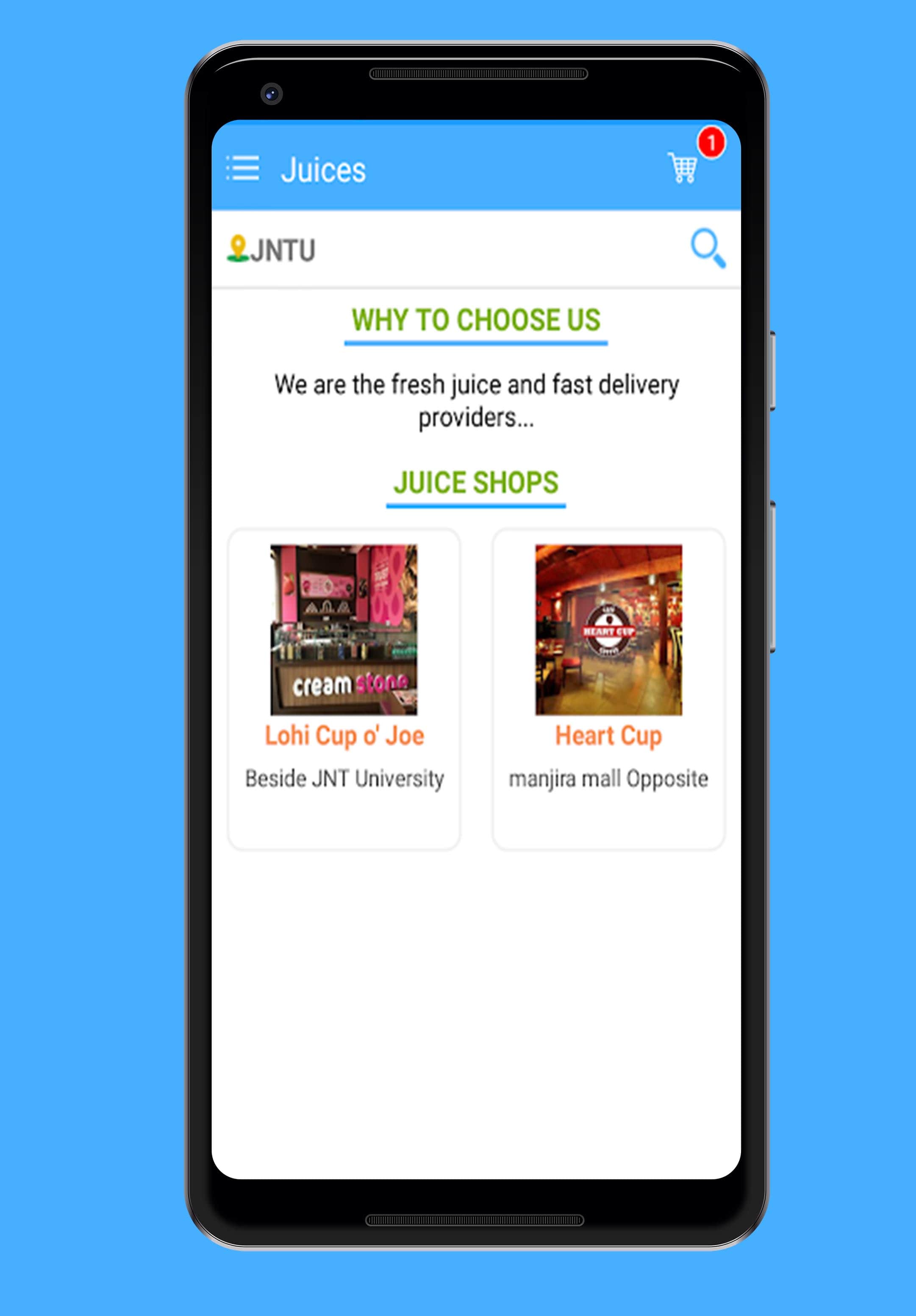 GoDrinks — Spark Infosys portfolio